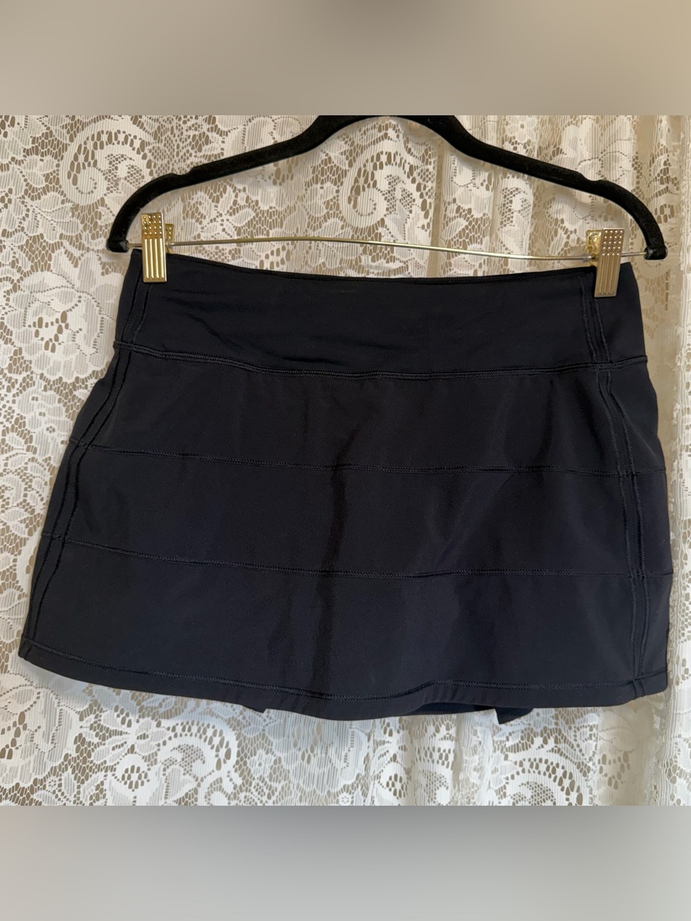 Lululemon Black Pace Rivel Skirt